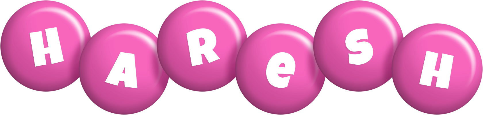 Haresh candy-pink logo