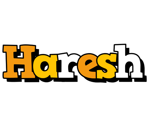 Haresh cartoon logo
