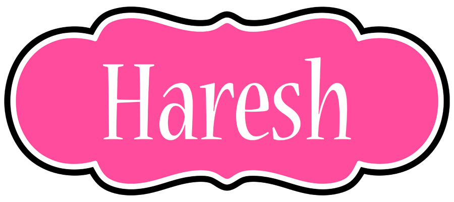 Haresh invitation logo
