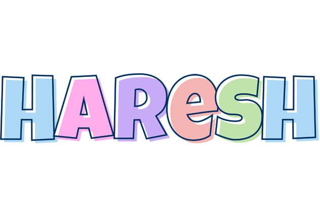Haresh pastel logo