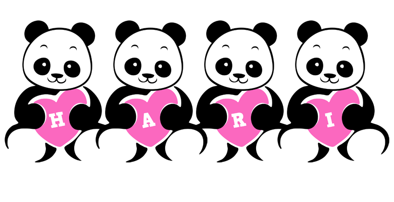 Hari love-panda logo