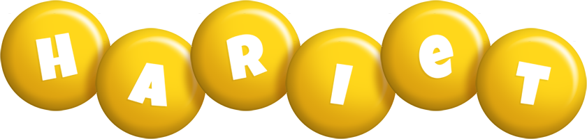 Hariet candy-yellow logo