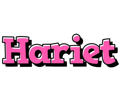 Hariet girlish logo