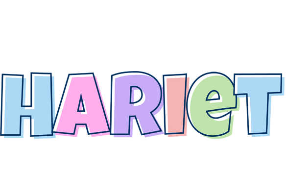 Hariet pastel logo