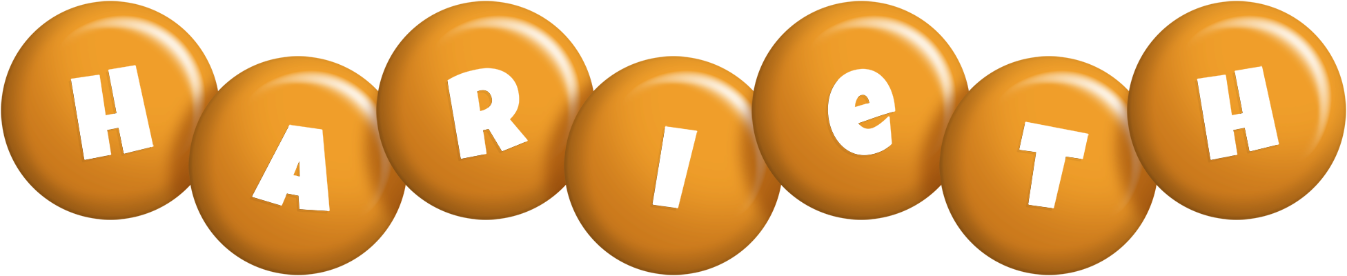 Harieth candy-orange logo