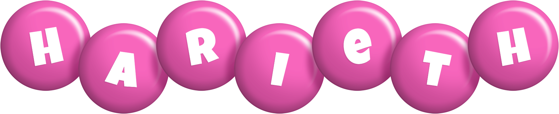 Harieth candy-pink logo