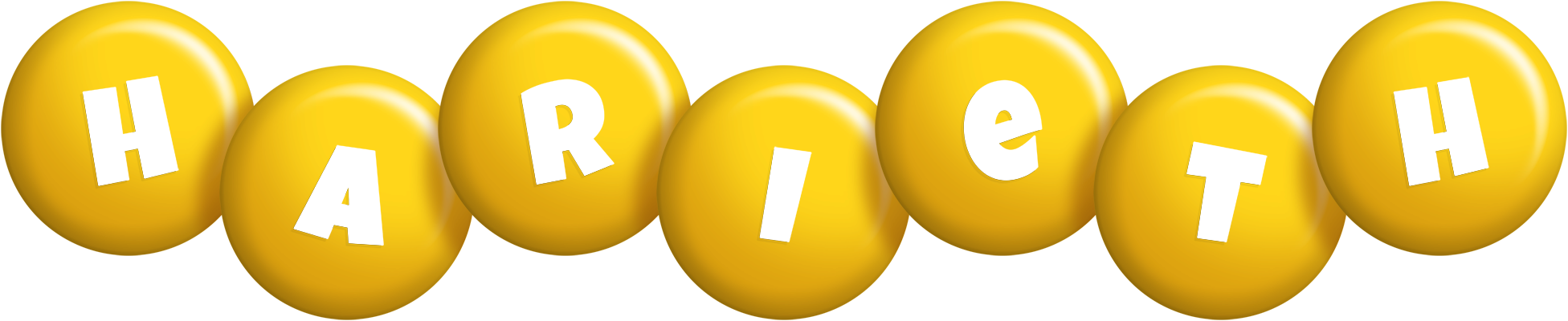 Harieth candy-yellow logo