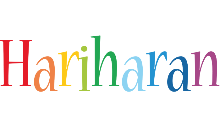 Hariharan birthday logo
