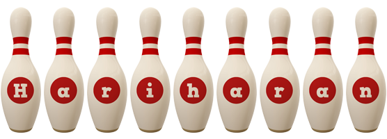 Hariharan bowling-pin logo