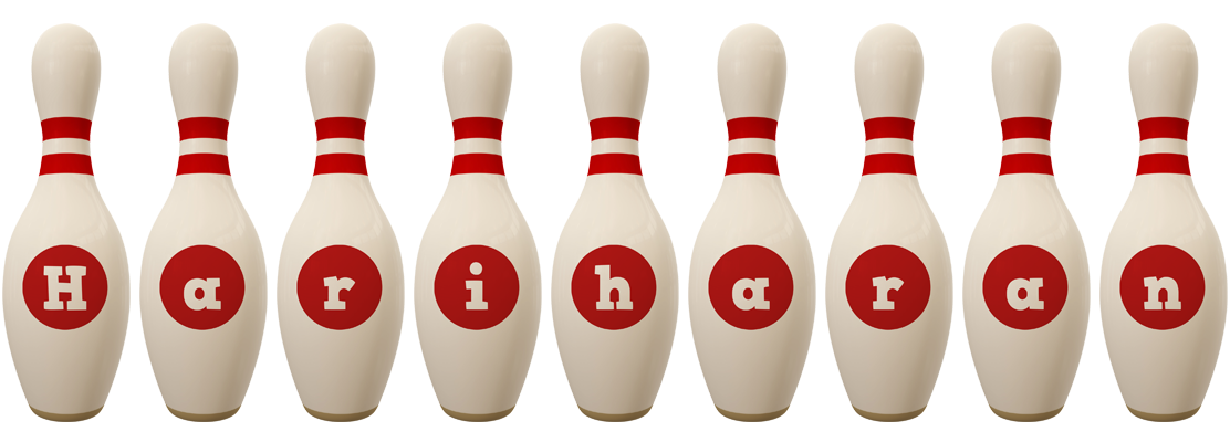Hariharan bowling-pin logo