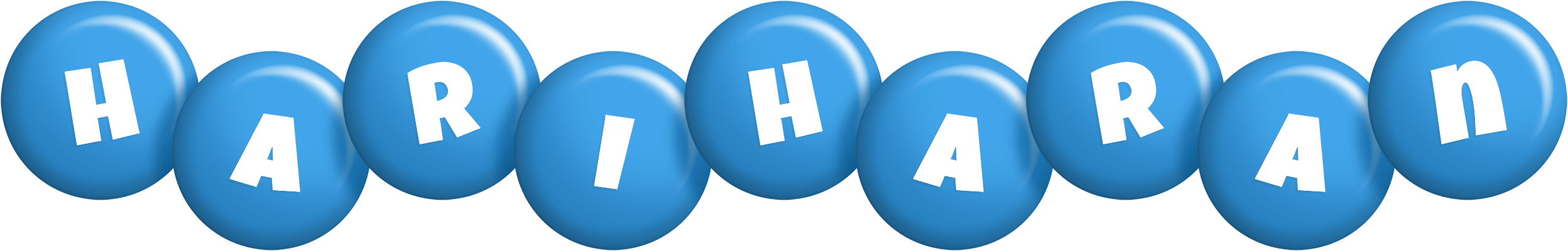 Hariharan candy-blue logo