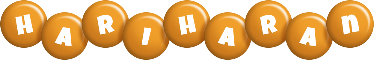 Hariharan candy-orange logo