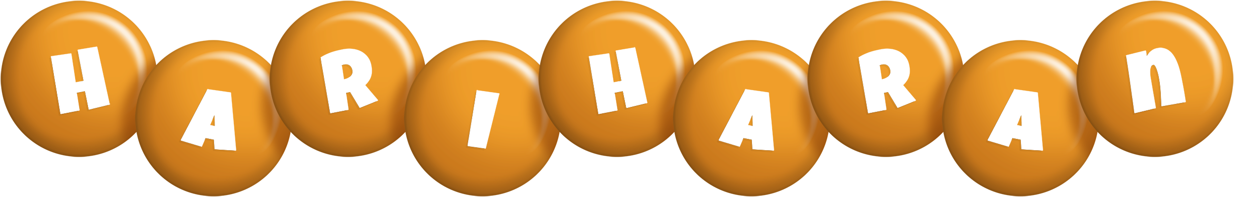 Hariharan candy-orange logo