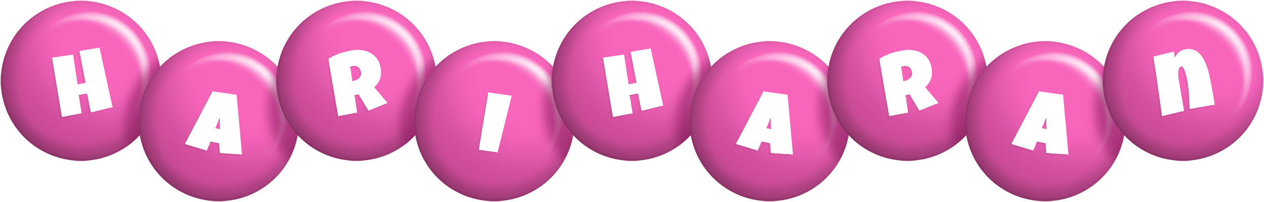 Hariharan candy-pink logo