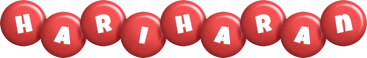 Hariharan candy-red logo