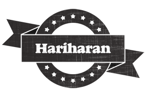 Hariharan grunge logo