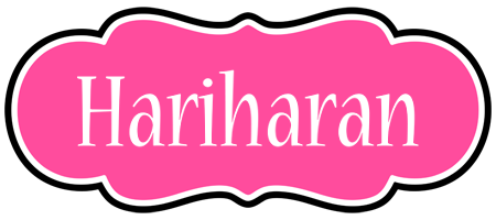 Hariharan invitation logo