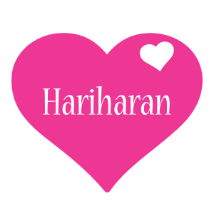 Hariharan love-heart logo