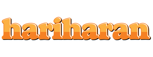 Hariharan orange logo