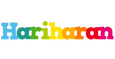 Hariharan rainbows logo