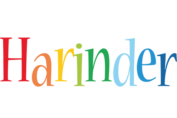 Harinder birthday logo