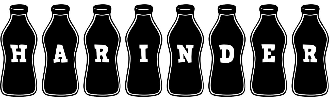 Harinder bottle logo