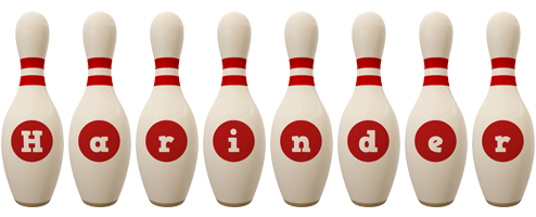 Harinder bowling-pin logo