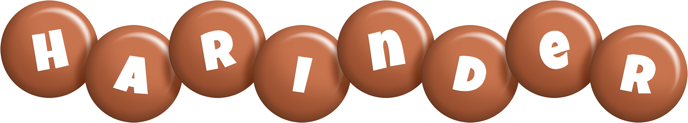 Harinder candy-brown logo