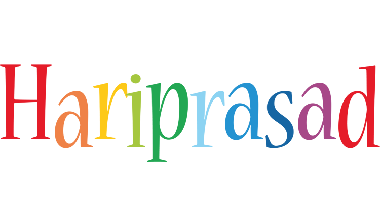 Hariprasad birthday logo
