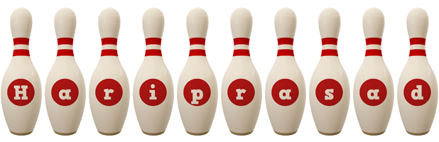 Hariprasad bowling-pin logo