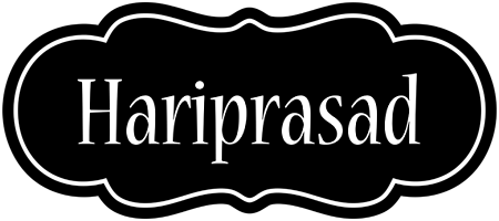 Hariprasad welcome logo