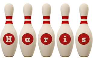 Haris bowling-pin logo