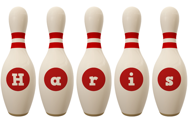 Haris bowling-pin logo