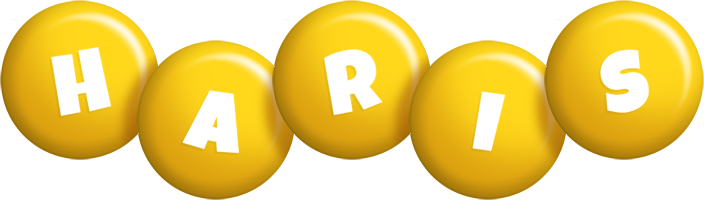 Haris candy-yellow logo