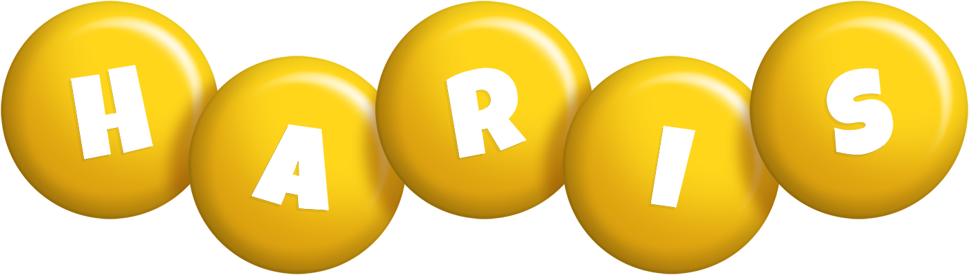 Haris candy-yellow logo