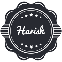 Harish badge logo