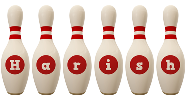 Harish bowling-pin logo