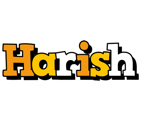 Harish cartoon logo
