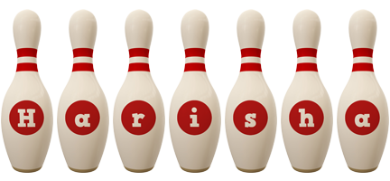 Harisha bowling-pin logo