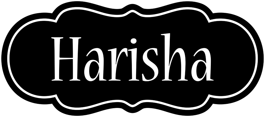 Harisha welcome logo