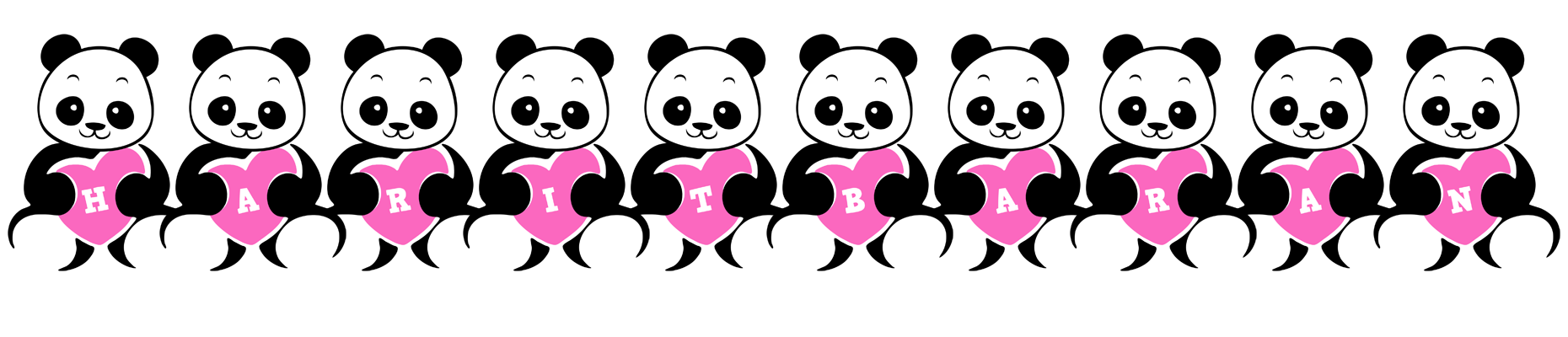 Haritbaran love-panda logo