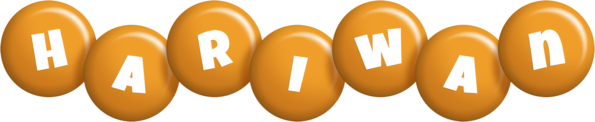 Hariwan candy-orange logo