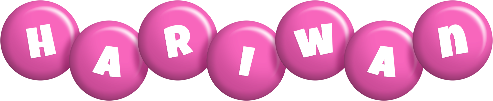 Hariwan candy-pink logo