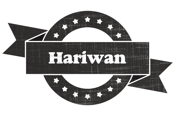 Hariwan grunge logo