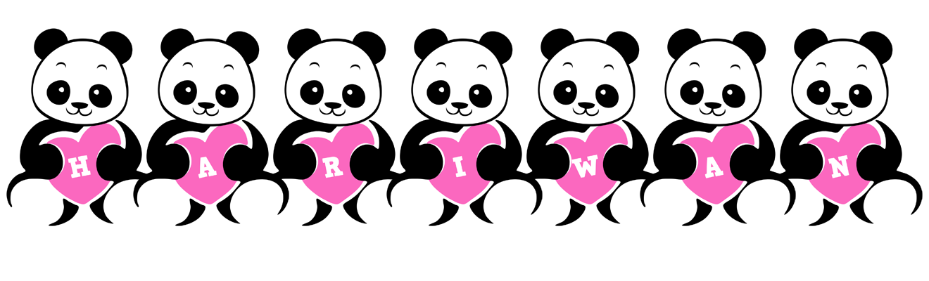 Hariwan love-panda logo