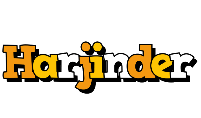 Harjinder cartoon logo