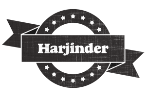 Harjinder grunge logo