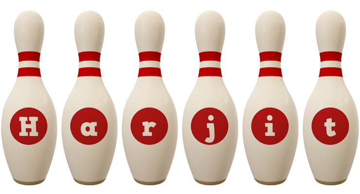Harjit bowling-pin logo