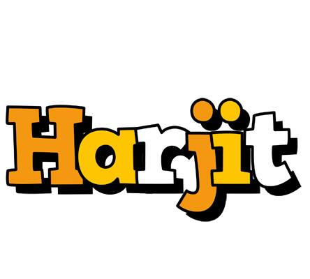 Harjit cartoon logo