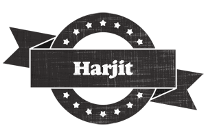 Harjit grunge logo